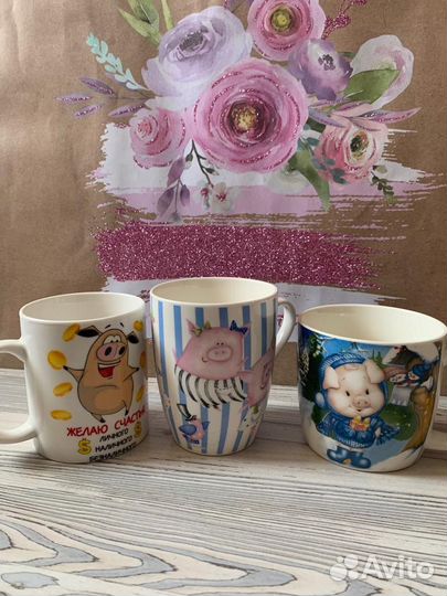 Новая посуда с поросятами (свинками)