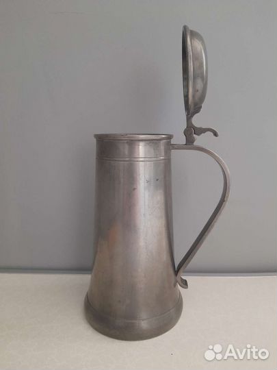 Немецкая пивная кружка олово