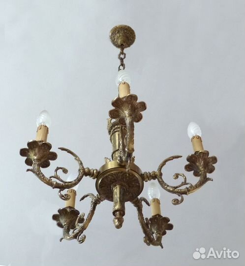 Антикварная люстра. Ампир. Италия