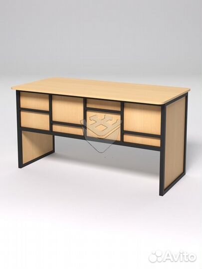 Стол рабочий офисный С-03 (закругленные торцы) &qu