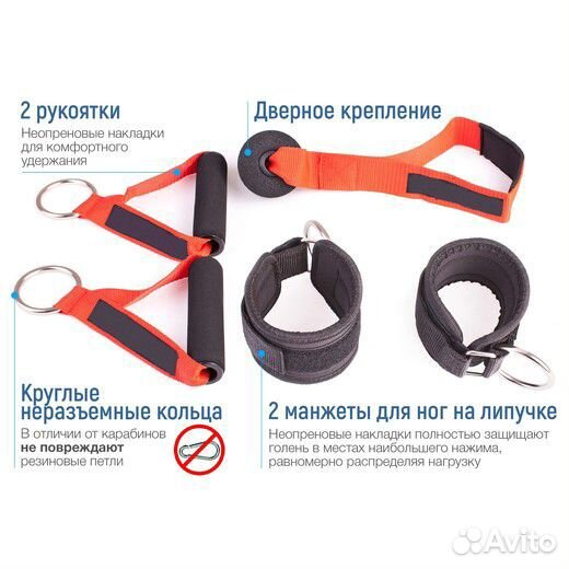 Набор креплений для резиновых петель