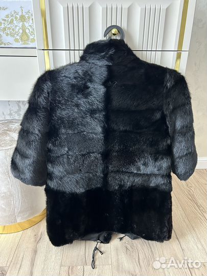 Шуба норковая автоледи черный бриллиант