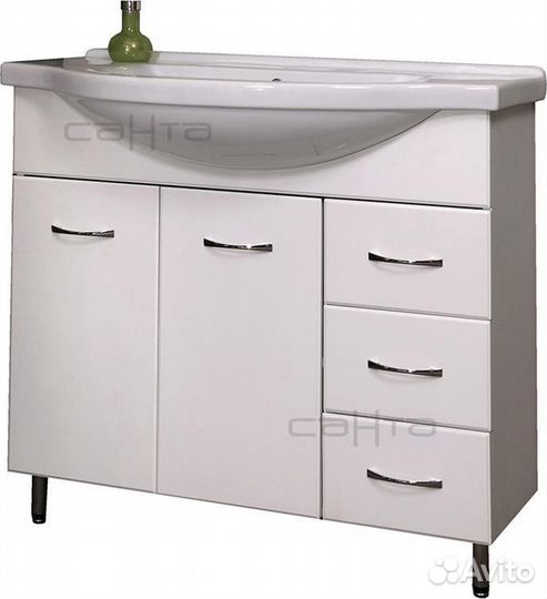 Тумба с раковиной санта Эльбрус 100