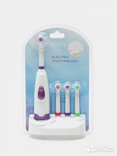 Электрическая зубная щётка с 3мя насадками