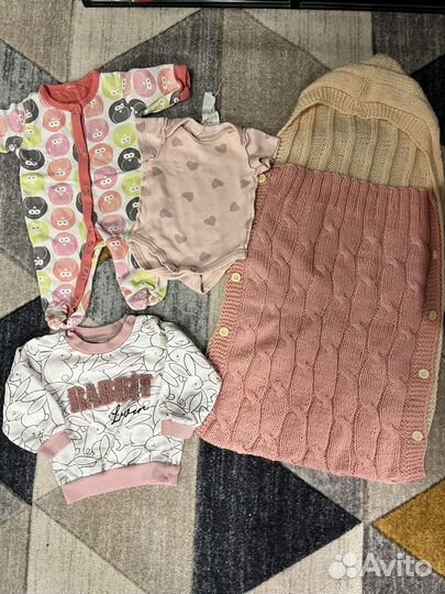Ползунки на девочку 56-62