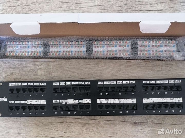 Патч панель 48 портов Hiperline, 24 порта ITK