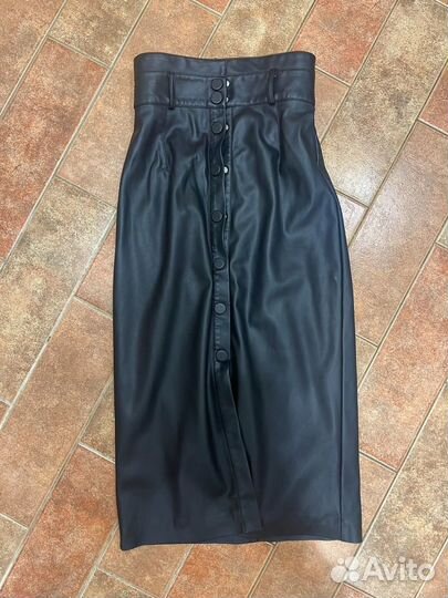 Кожаная юбка
