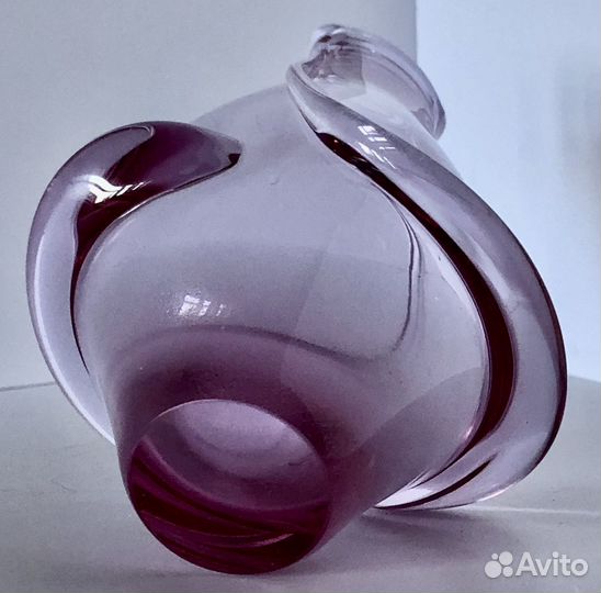 Ваза Мирослав Клингер стекло Богемия Чехословакия
