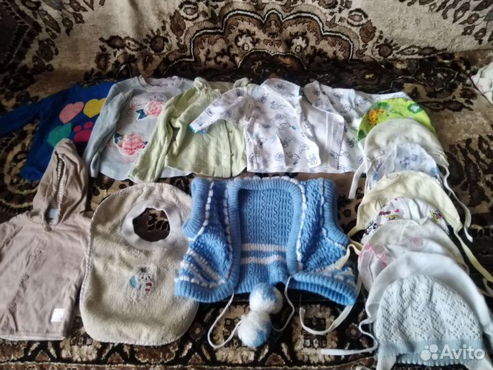 Большой пакет вещей на девочку от рождения до 12 м