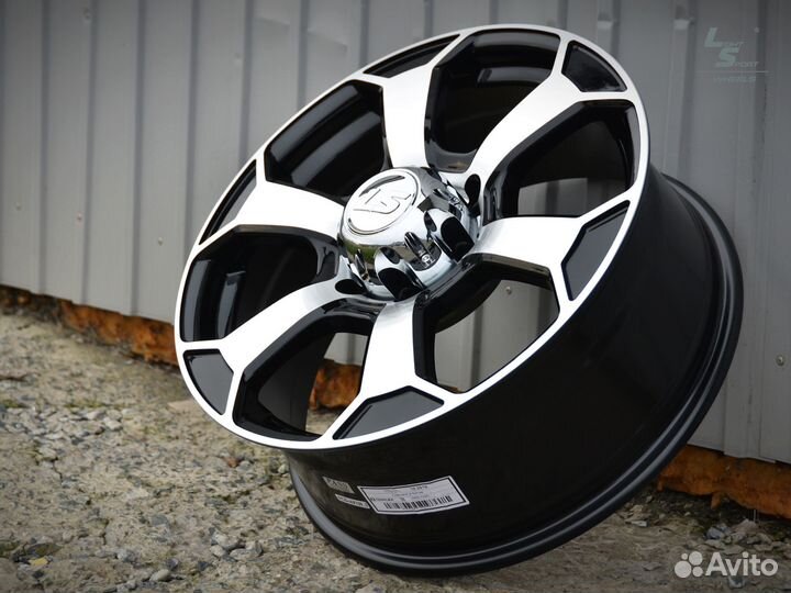 LS 187 7.5x18 6*139.7 ET46 DIA67.1 BKF Литой