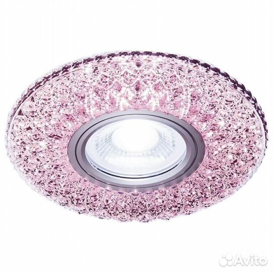 Светильник встраиваемый пластик и стекло ретро