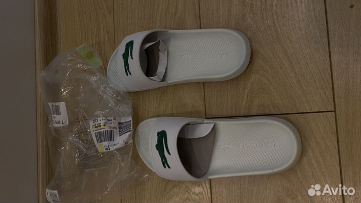 Мужские сланцы Lacoste Croco