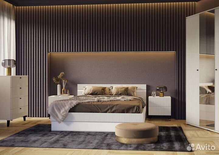 Кровать Оливия 1,6м без матраса