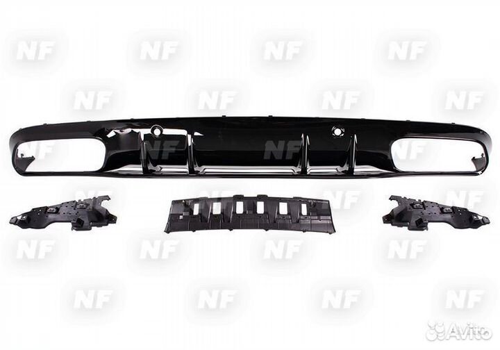 Диффузор 63 AMG Mercedes W205 Coupe