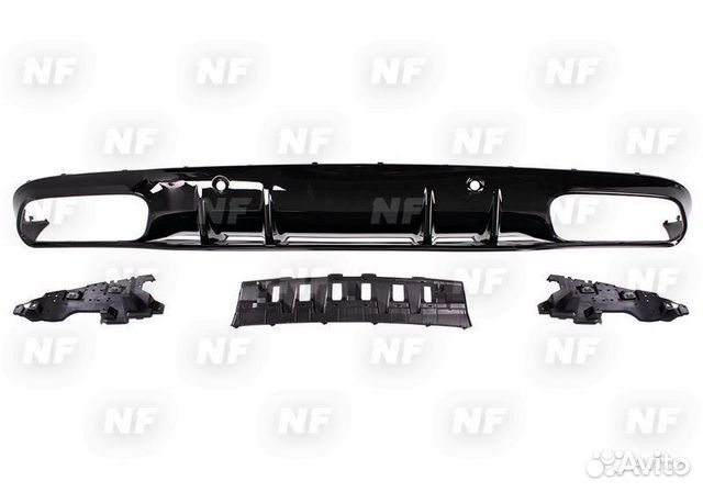 Диффузор 63 AMG Mercedes W205 Coupe