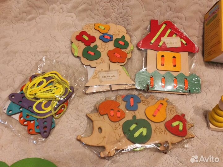 Деревянные развивающие игрушки