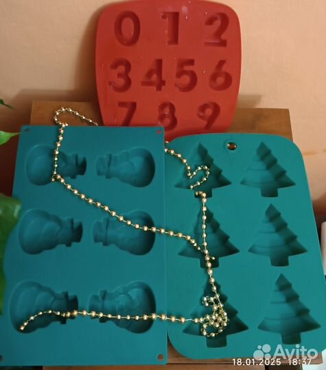 Силиконовые формы гипс, смола, мыло