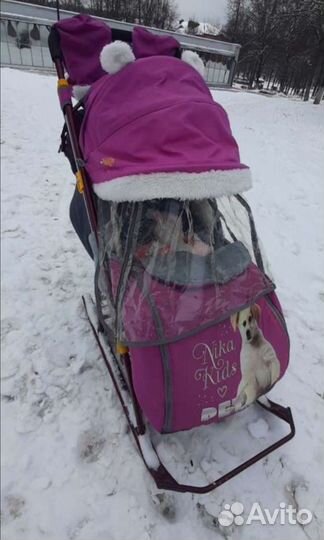 Санки коляска ника kids