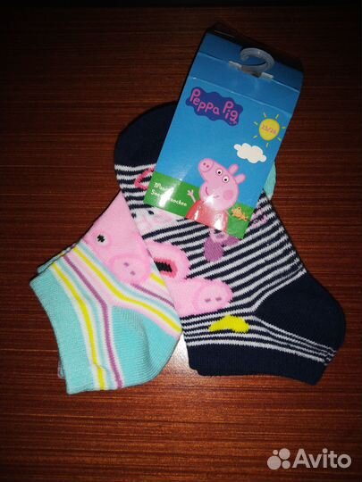 Новые носки Peppa Pig Свинка Пеппа