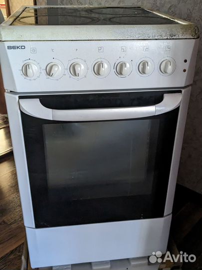 Электроплита с духовкой б/у beko