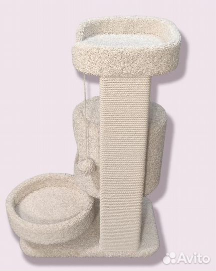 Домик - когтеточка трехуровневый