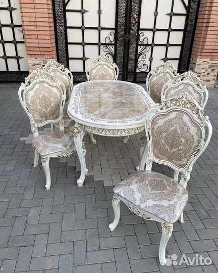 Стол и стулья новые Обеденный Раскладной Кухонный