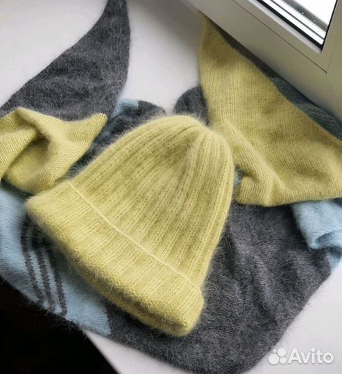 Комплект из пряжи пух норки