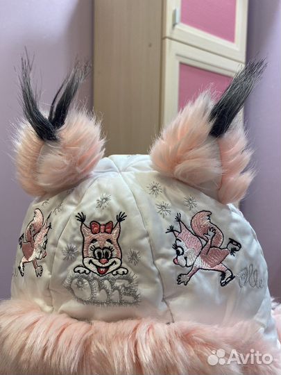 Шапка шлем для девочки 50