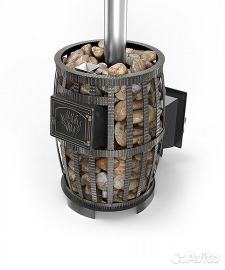 Печь для бани чугунная русский пар ковка 18 (240)