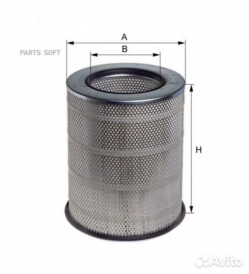 Hengst filter E420L Фильтр воздушный volvo 12FM,12