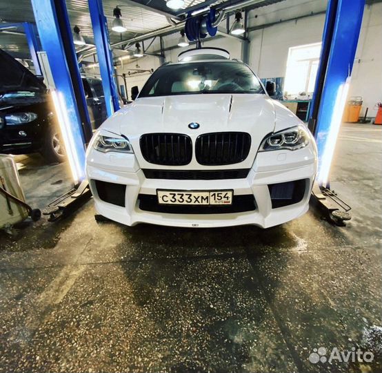 Передний бампер lumma для bmw x6 e71