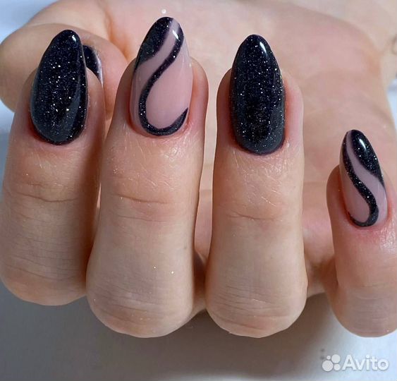 Маникюр наращивание в студии