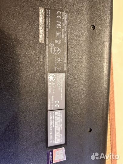 Ноутбук asus на запчасти