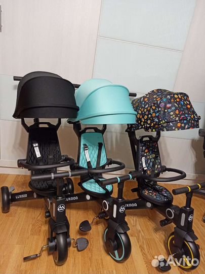 Детский велосипед с ручкой 368 luxmom