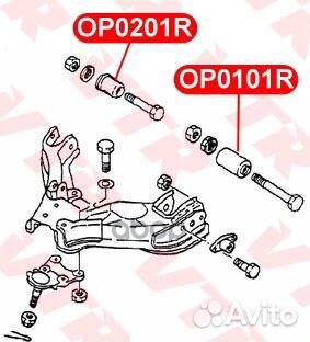 Сайлентблок нижнего рычага передней подвески, з