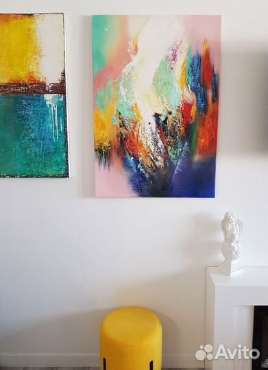 Очень красивая Абстракция маслом 