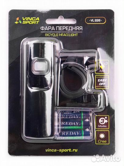 Фонарик для велосипеда фара передняя VL 226