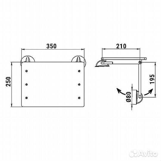 Столик на баллон надувной лодки