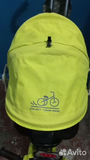 Трехколесный велосипед коляска с ручкой