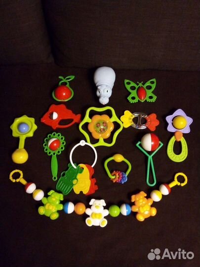 Игрушки погремушки пакетом