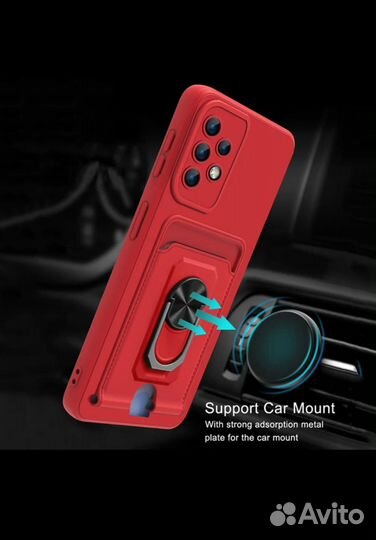 Чехол для Samsung A12 с отделением для карт