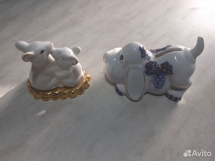 Фигурки животных фарфор
