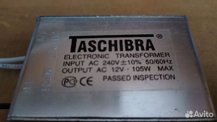 Трансформатор электронный Taschibra 230/12В 105Вт
