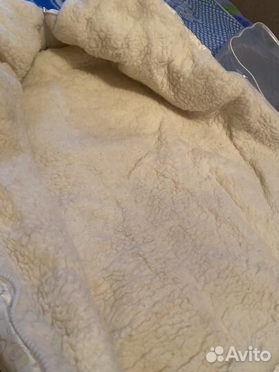 Конверт одеяло зимний на выписку меховой