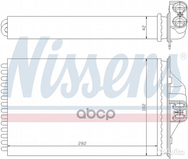 Радиатор отопителя / Теплообменник печки 70975