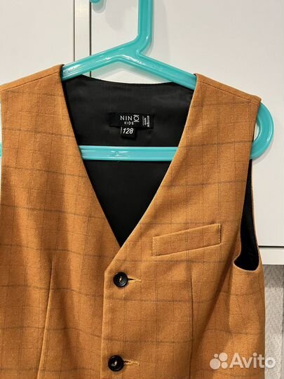 Костюм Nino kids 128 жилет и брюки с бабочкой