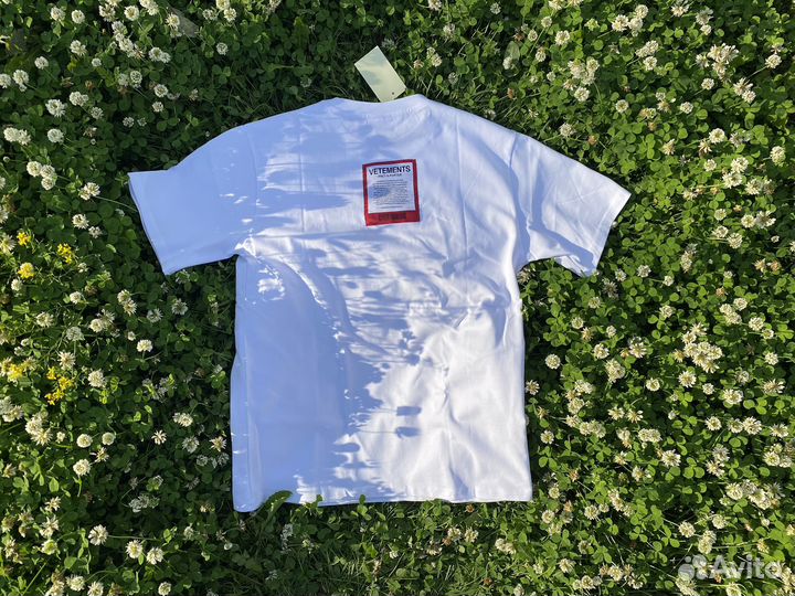 Мужская футболка vetements Pret-A-Porter белая