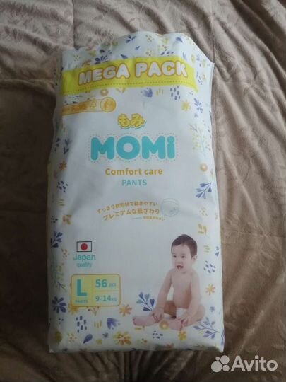 Подгузники трусики momi L 9-14кг