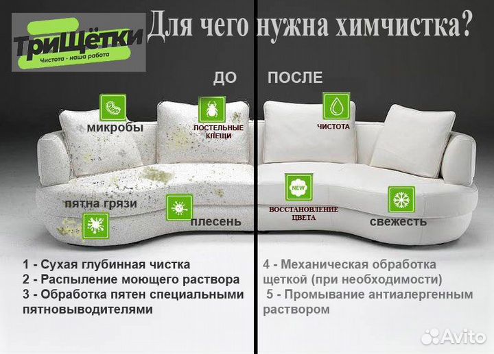 Химчистка мебели, дивана, матраса, кресла