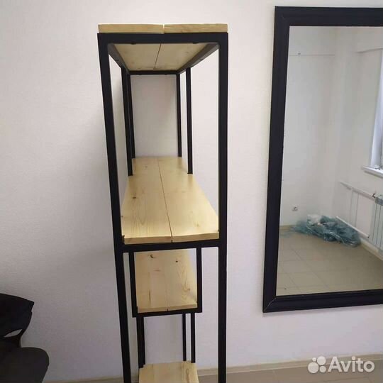 Стеллаж лофт, полки, перегородка, ширма, на заказ